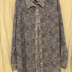 Very nice blue animal print shirt